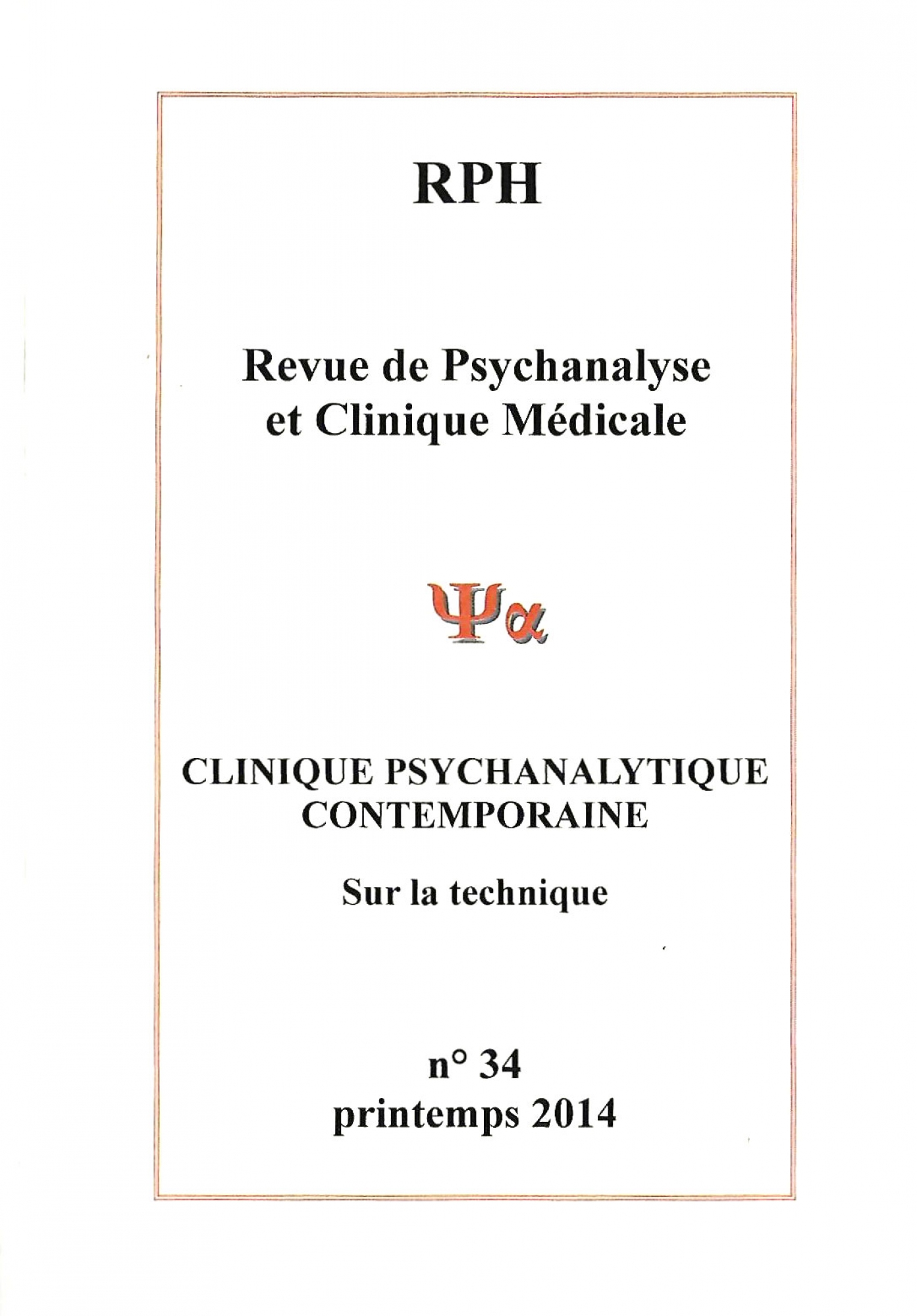 Consulter articles de psychologie sur la technique psychanalytique proche Paris