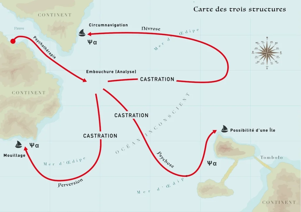 Carte des trois structures