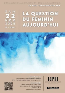 Affiche colloque - La question du féminin aujourd'hui