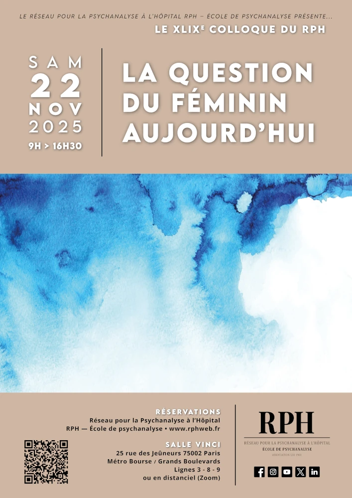 You are currently viewing XLIXe colloque du RPH : La question du féminin aujourd’hui