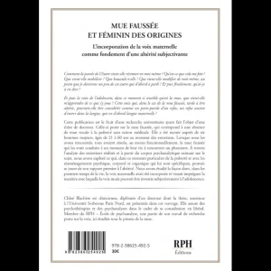 Mue faussée et féminin des origines – L’incorporation de la voix maternelle comme fondement d’une altérité subjectivante